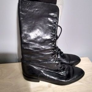 Joan & David Lace up boots